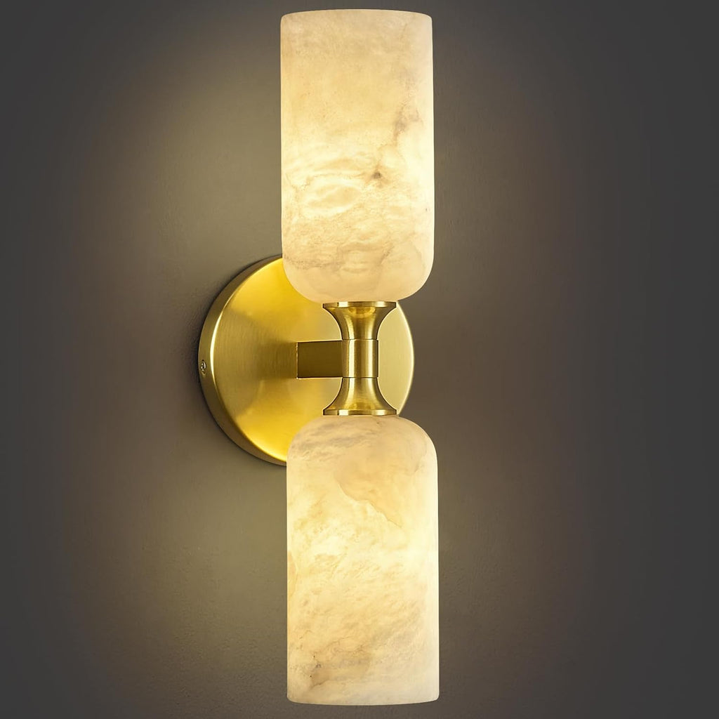 Gold Alabaster Wall Sconce
