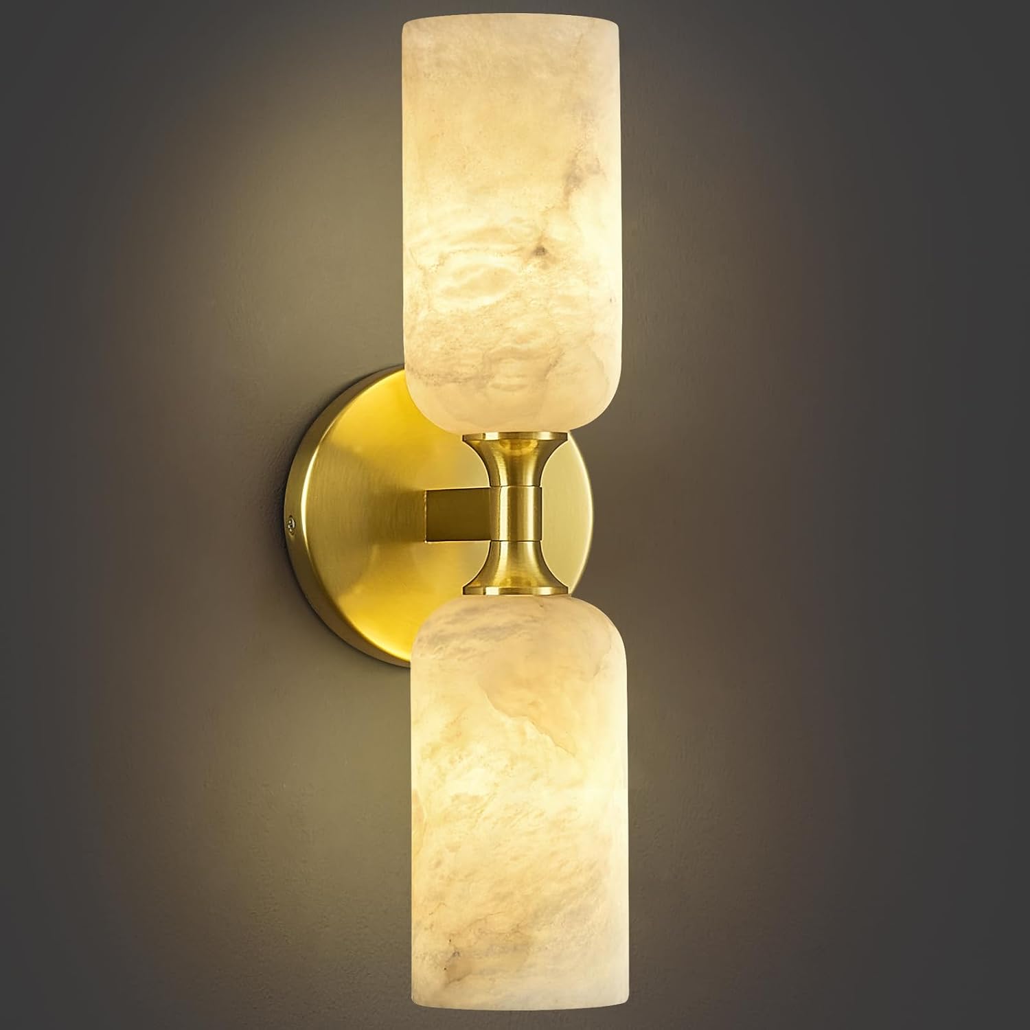 Gold Alabaster Wall Sconce