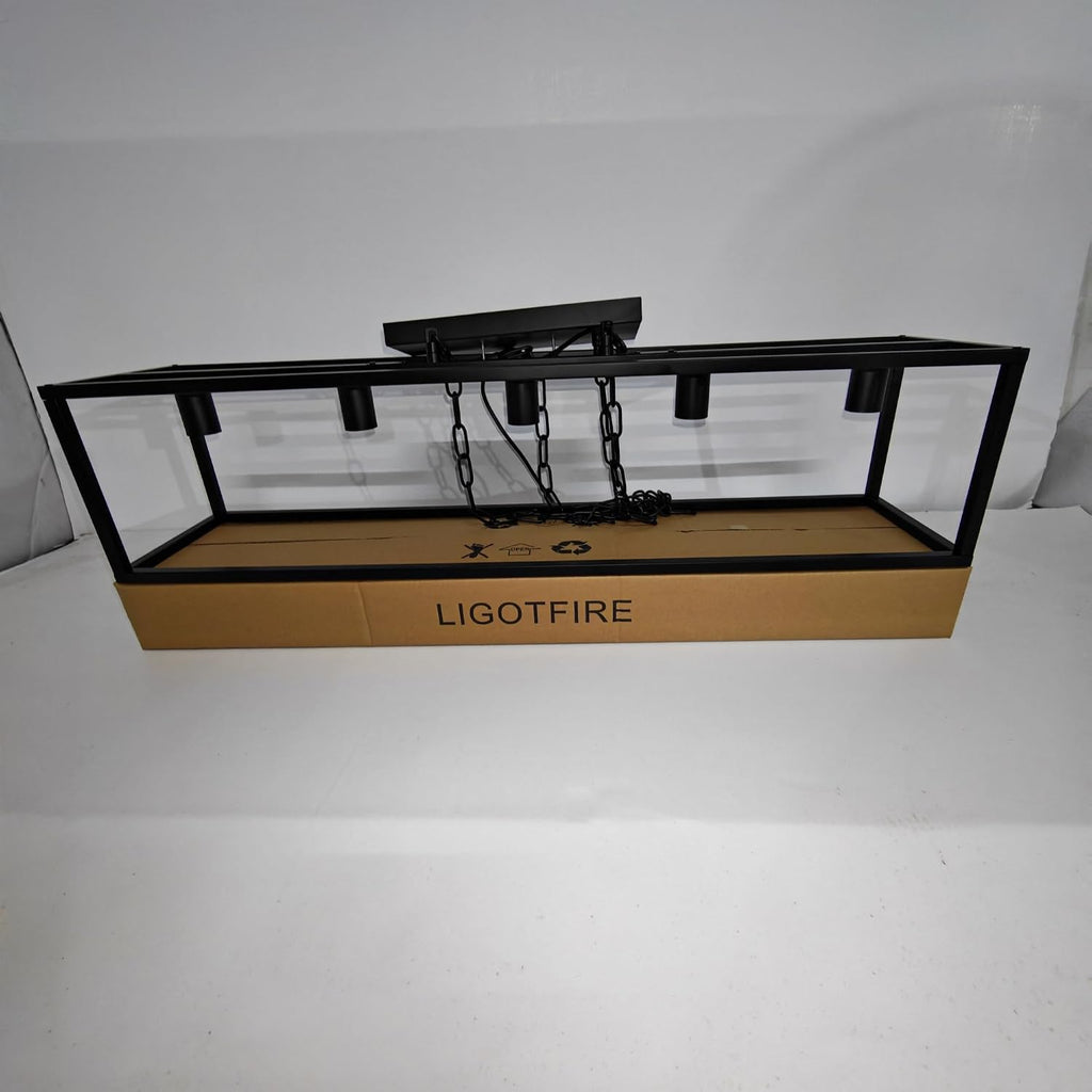 5-Light Cage Linear Pendant Light
