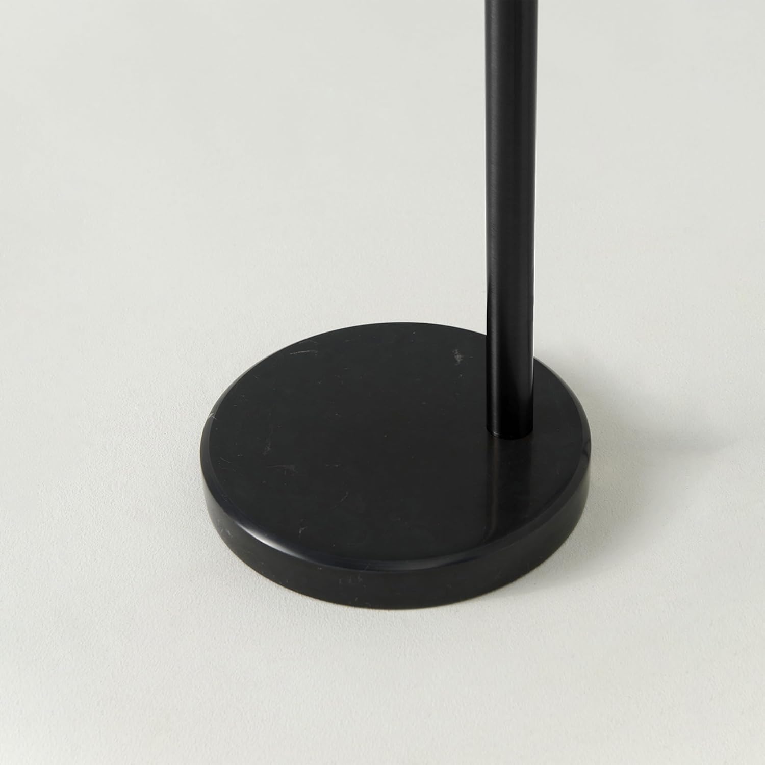 Black 3-Shade Multi-Head Arc Floor Lamp