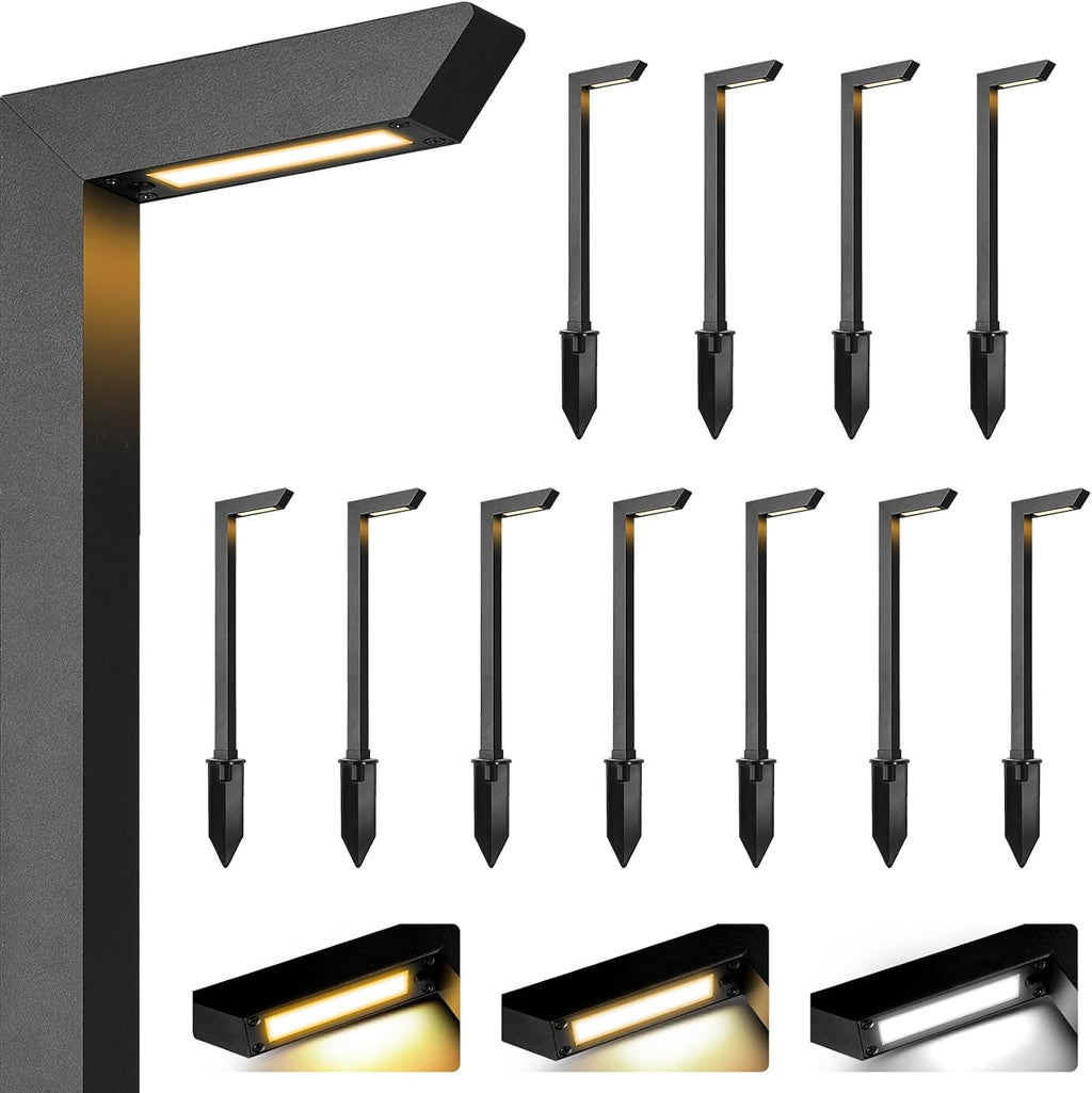 12 Pack 3CCT Low Voltage Path Lights