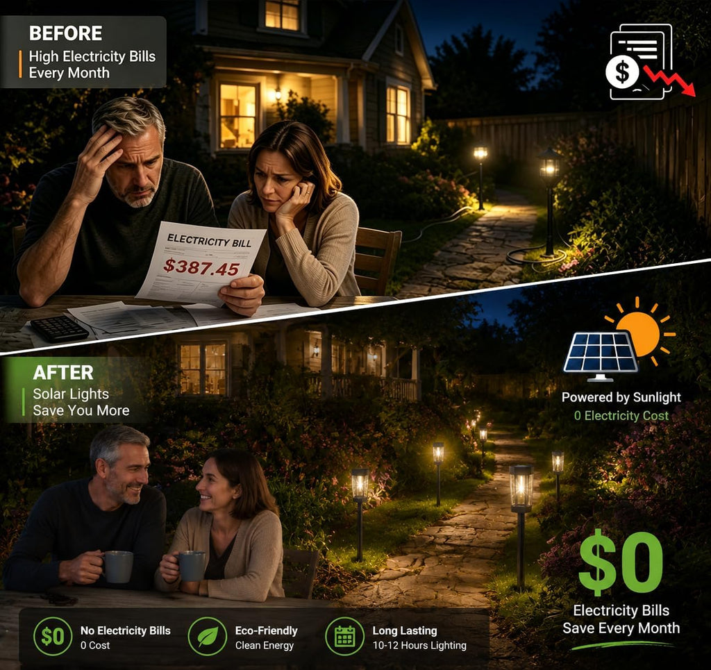 8 Pack Waterproof Solar Path Lights