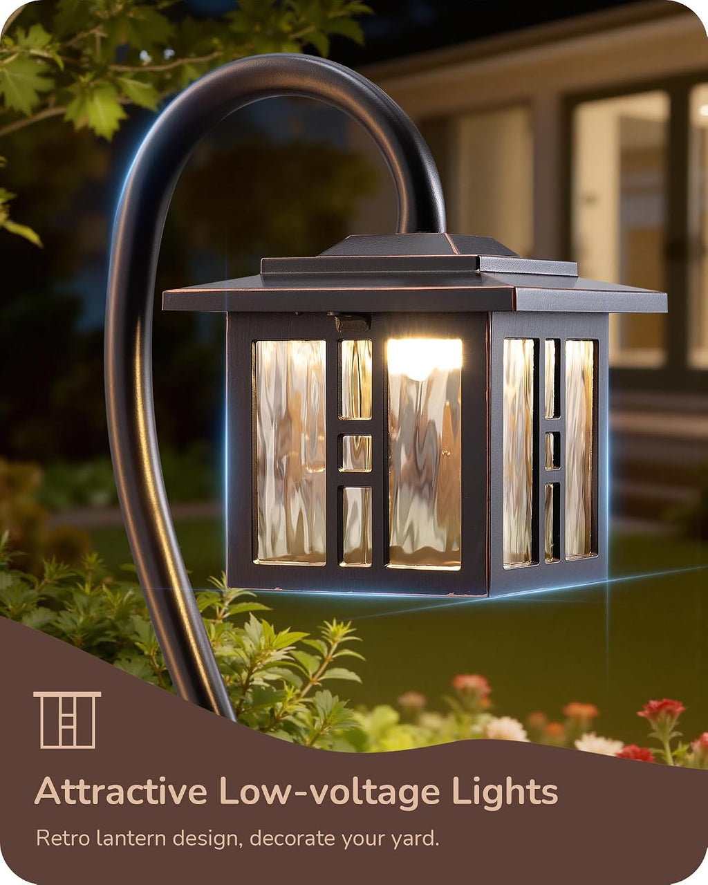 4 Pack Bronze Low Voltage Path Lights