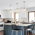 Gold Ribbed Glass Pendant Light 复制 朗读 追问