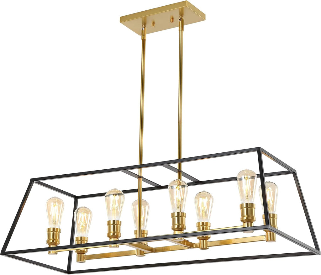 8-Light Cage Kitchen Island Pendant
