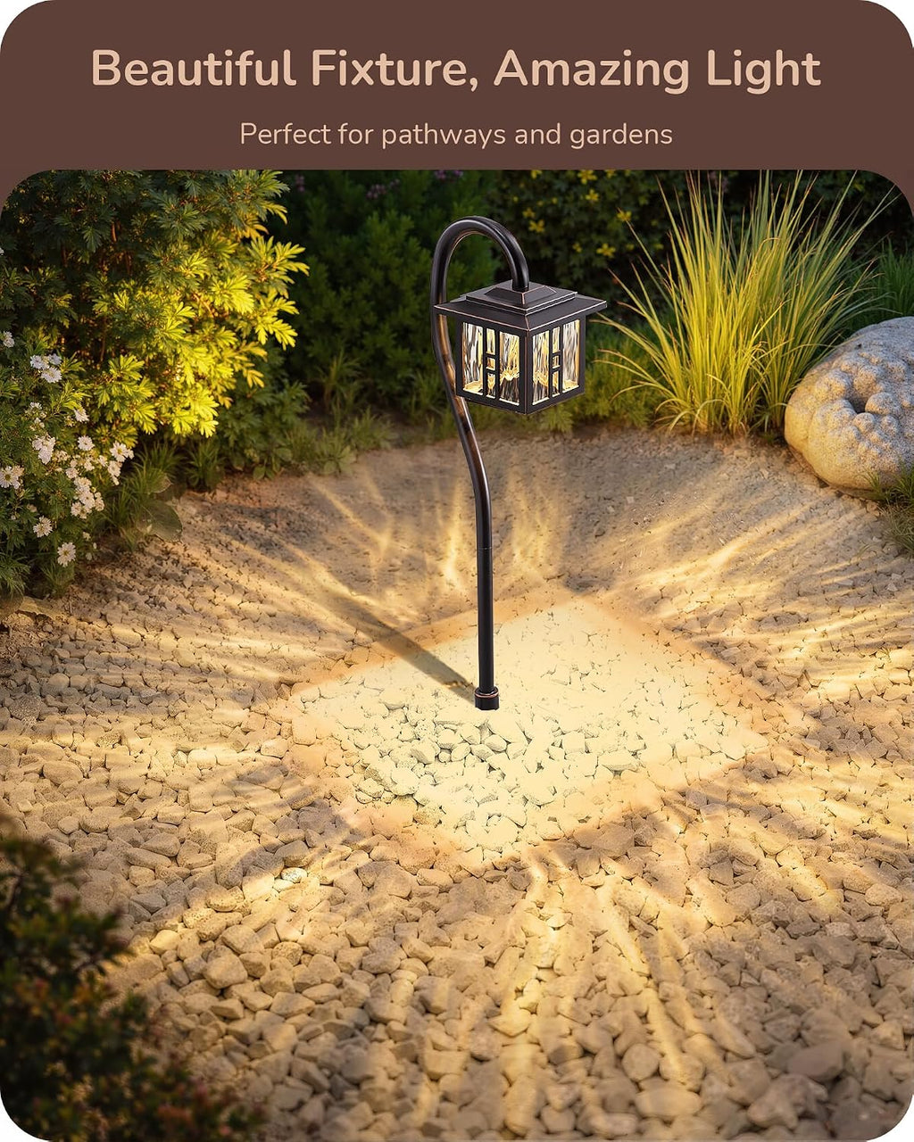 4 Pack Bronze Low Voltage Path Lights