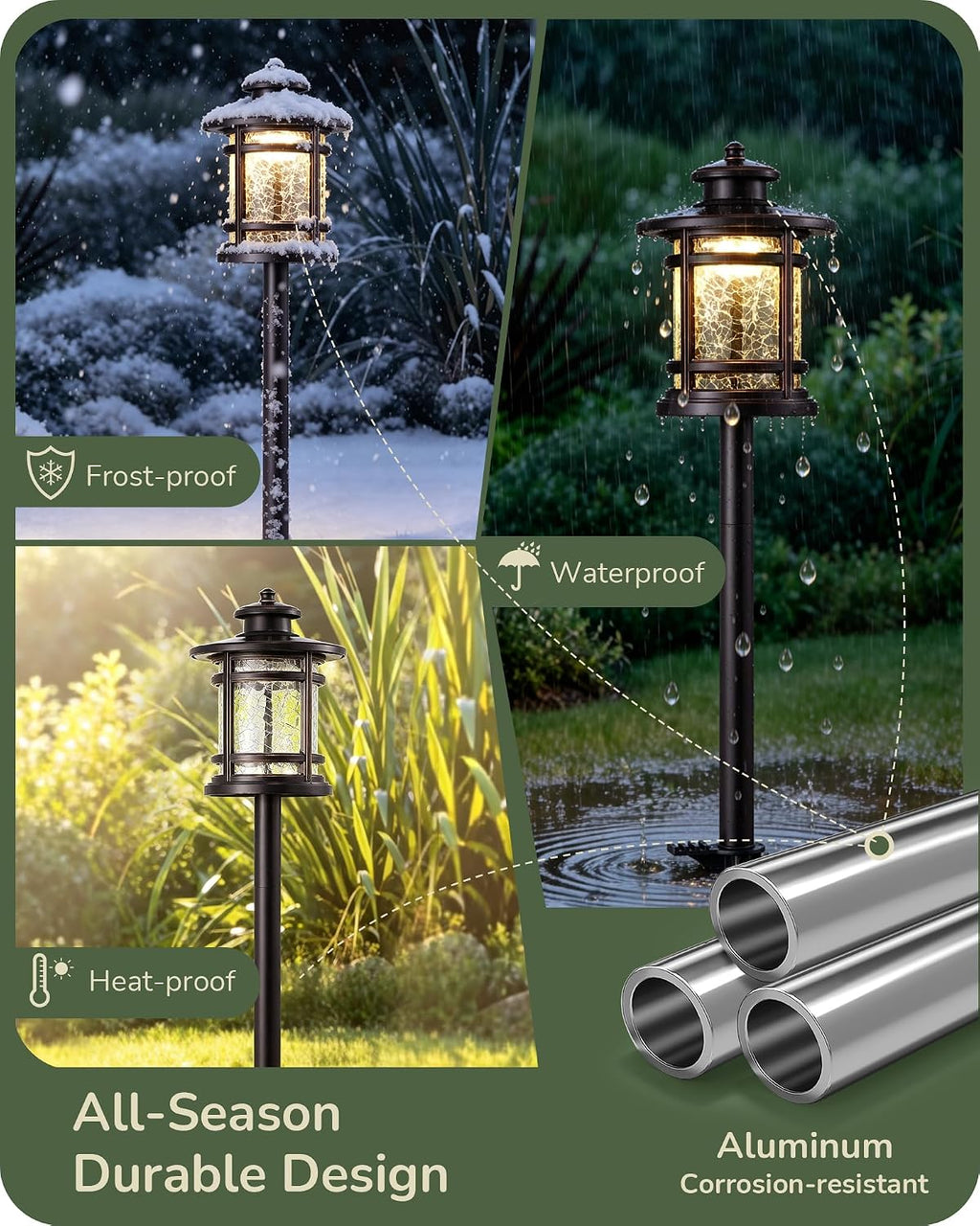 6 Pack Low Voltage LED Path Lights