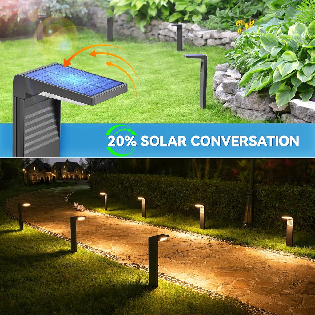 4 Pack Dual Tone Solar Path Lights