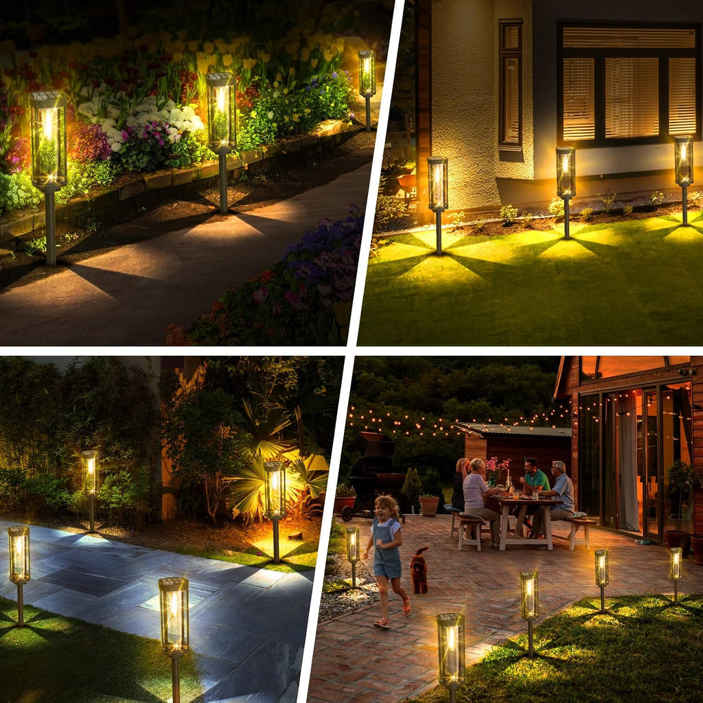 6 Pack Waterproof Solar Path Lights