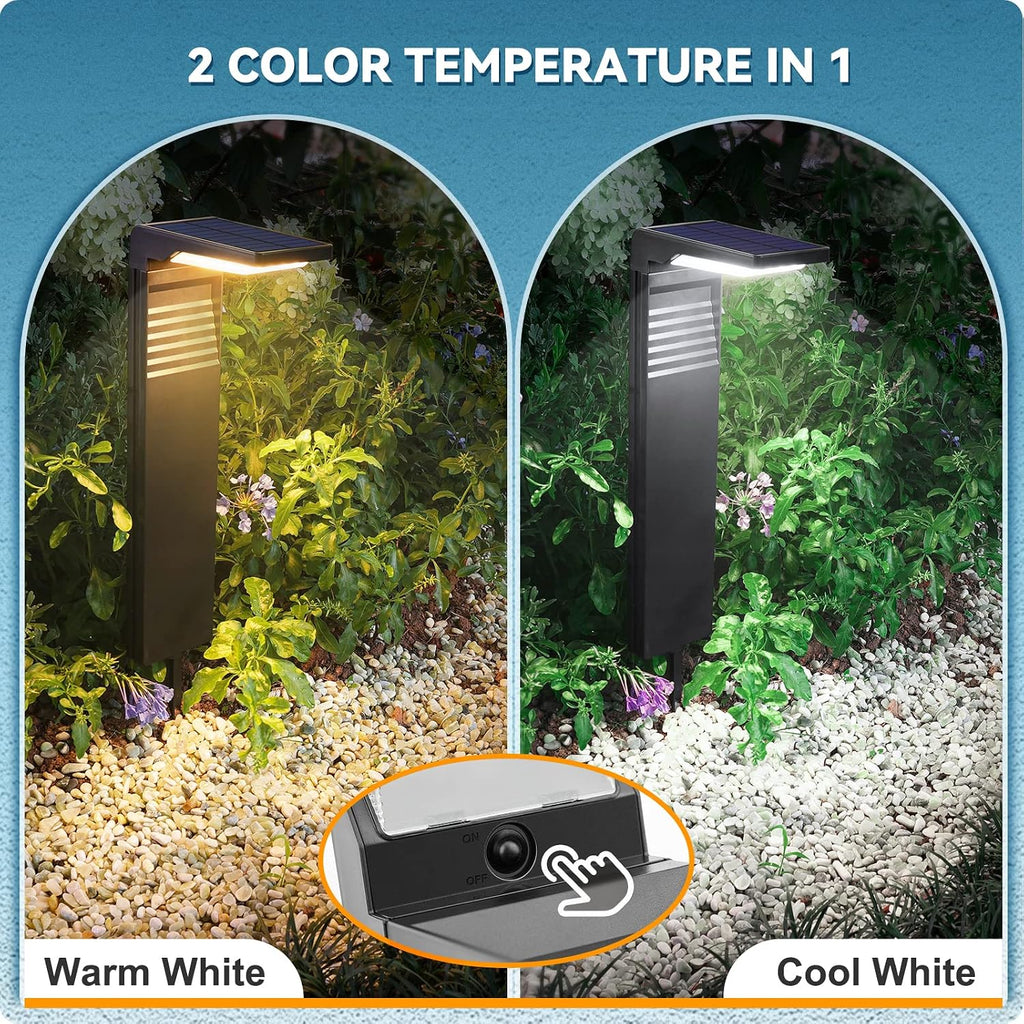 4 Pack Dual Tone Solar Path Lights